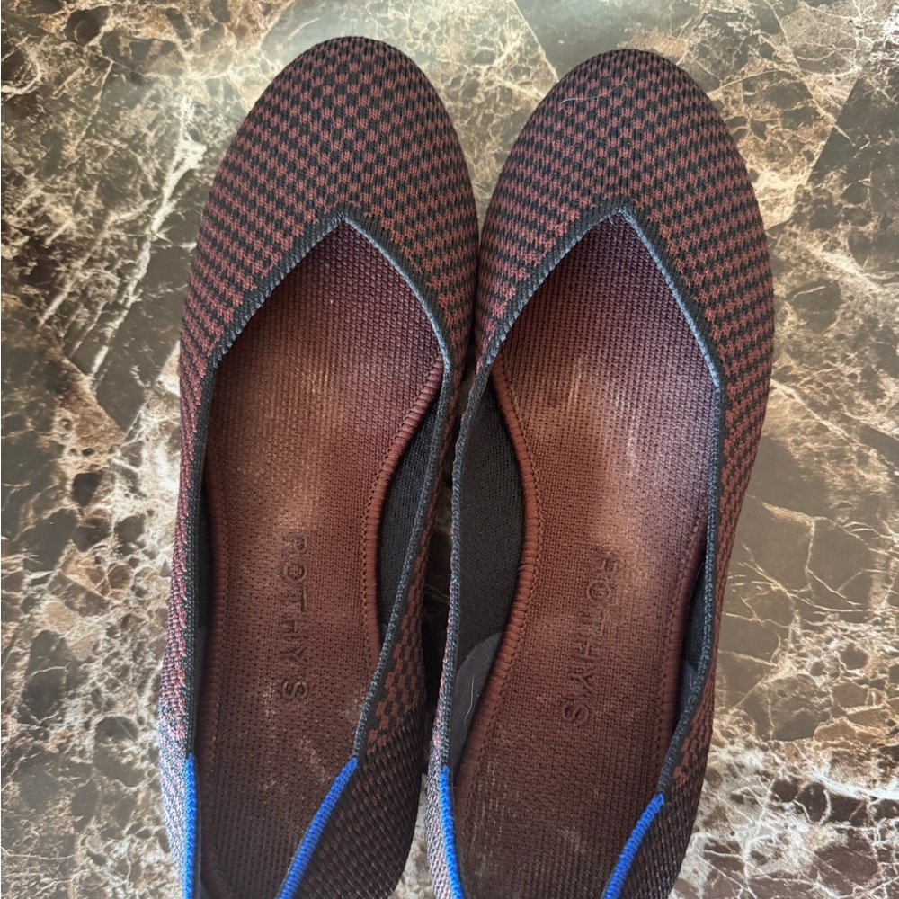 Rothy's Red and Black Flats Versatile Slip-On Loafers